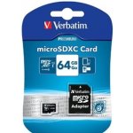 Verbatim microSDXC class 10 64 GB microSDXC Class 10 44084 – Hledejceny.cz