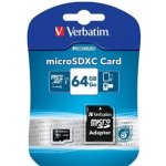 Verbatim microSDXC class 10 64 GB microSDXC Class 10 44084 – Zboží Živě