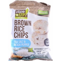 Rice Up Rýžové chipsy mořská sůl a pepř 60g