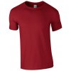 Pánské Tričko Bavlněné tričko SOFTSTYLE kardinální červená