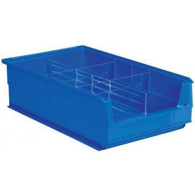 Extera Plastový box s přepážkami 14,5 x 21 x 35 cm modrý 106970 – Zboží Mobilmania