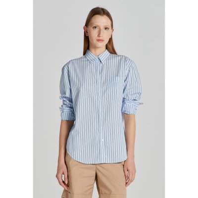 Gant rel striped poplin shirt modrá – Zboží Mobilmania