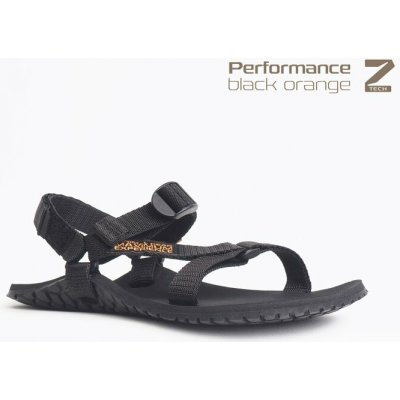 Bosky Shoes flexibilní barefoot sandále pro dospělé Performance Z-tech Black/orange – Sleviste.cz