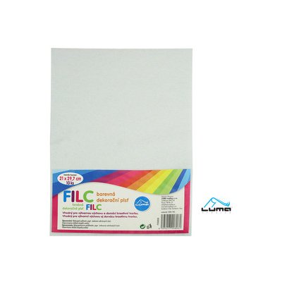 filc 1mm dekorační, 20x30cm bílý – Hledejceny.cz