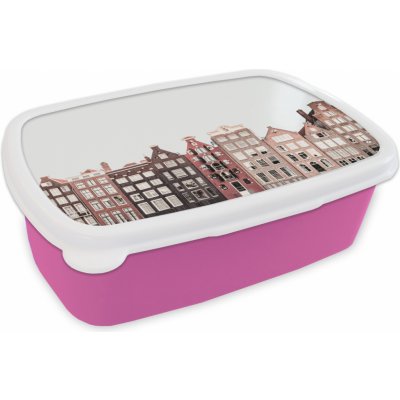 MuchoWow® Lunchbox Chlebník 17x11 cm Amsterdam Dětský chlebník - Box na oběd - Box na chléb - Box na sendviče – Zboží Mobilmania