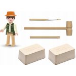 Igráček Archeolog s egyptskými vykopávkami masky faraona a sošky bohyně Bastet Efko – Zboží Dáma