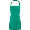 Zástěra Premier Workwear Colours Gastro zástěra 2v1 PR159 Emerald Pantone 7728C 60x62cm