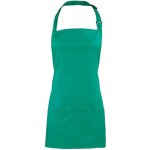 Premier Workwear Colours Gastro zástěra 2v1 PR159 Emerald Pantone 7728C 60x62cm – Hledejceny.cz