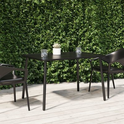 OMAXI 775100 Zahradní stolek antracitový 110 x 80 x 71 cm ocel – Hledejceny.cz