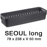 SEOUL Plastový košík 5022 8 x 24 x 5 cm osm barev – Sleviste.cz