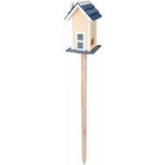 Esschert Design Krmítko pro ptáčky Domeček Scandi 114 cm béžová krémová – Hledejceny.cz