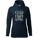 Blbý den na posedu mikina dámská Cape s kapucí Námořní modrá téměř černá – Hledejceny.cz