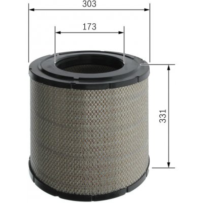 Vzduchový filtr BOSCH F 026 400 275 – Hledejceny.cz