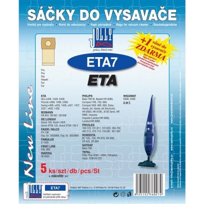 Jolly ETA 7 (5+1ks) do vysav. ETA, PHILIPS – Hledejceny.cz