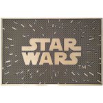 CurePink Gumová Star Wars Hvězdné války Logo (60 x 40 cm) hnědá [GP85535] – Zbozi.Blesk.cz