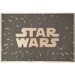 CurePink Gumová Star Wars Hvězdné války Logo (60 x 40 cm) hnědá [GP85535] – Zboží Mobilmania