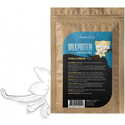 Protein & Co. MILK protein bezlaktózový protein 30 g – Zboží Mobilmania