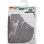 Canpol babies Měkká osuška s šedou kapucí a ušima 100x100cm KRÁLÍČEK – Zboží Dáma