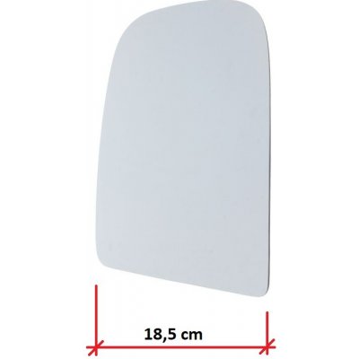 Sklo zpětného zrcátka Iveco Daily od 2006 levé vrchní, vyhřívané, 18,5 cm 3801926 | Zboží Auto