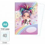 ARGUS Sešit A6 TYP 644 Rainbow Ella – Sleviste.cz