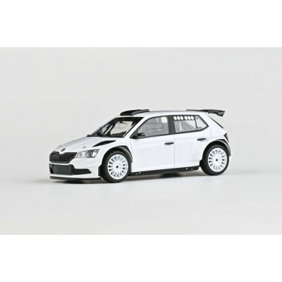 Abrex Škoda Fabia III FL Rally2 Evo 2019 Bílá Šotolinová Kola 1:43 – Sleviste.cz