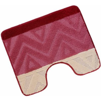 Bellatex Bany bez výkrojem Chevron burgundy 60 x 50 cm – Hledejceny.cz