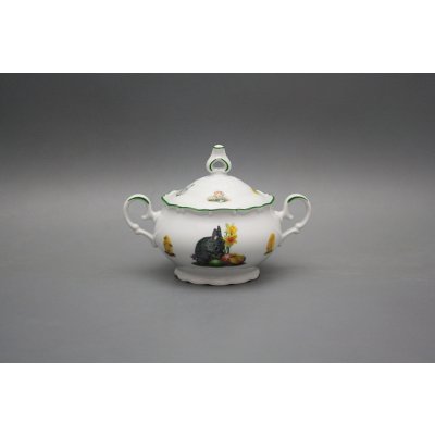Bohemia Porcelán 1987 Cukřenka 0,24l Ofélie Velikonoce motiv D ZL – Zboží Dáma