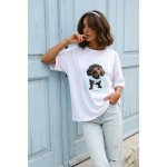 BÍLÉ tričko S JEZEVČÍKEM PECA del SOL – Zboží Mobilmania