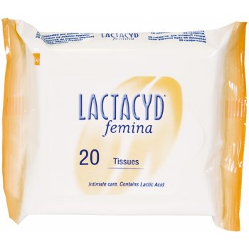 Lactacyd Femina ubrousky pro intimní hygienu 20 ks od 80 Kč - Heureka.cz