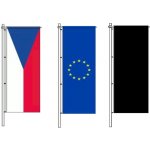 Sada stožárových vlajek ČR EU smuteční Alerion – Hledejceny.cz