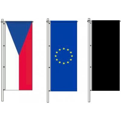 Sada stožárových vlajek ČR EU smuteční Alerion – Hledejceny.cz