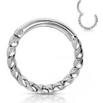 Šperky4U piercing kruh segment K01059-ST – Zboží Dáma