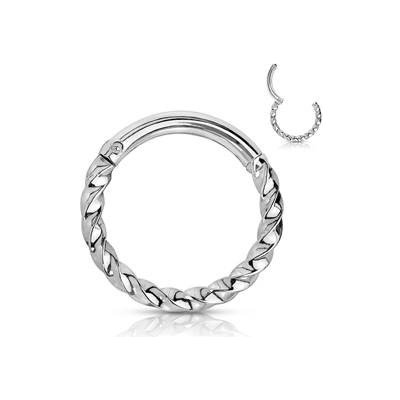 Šperky4U piercing kruh segment K01059-ST – Zboží Dáma