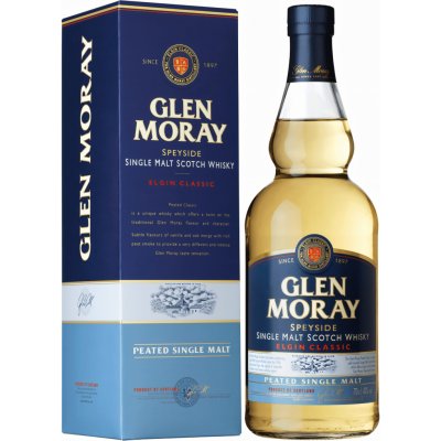 Glen Moray Elgin Classic Peated Single Malt 40% 0,7 l (karton) – Hledejceny.cz