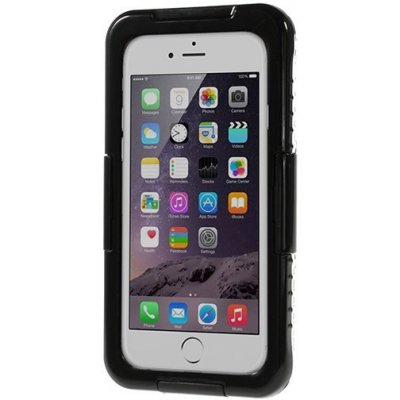Pouzdro AppleMix Voděodolné plasto-silikonové Apple iPhone 6 / 6S / 7 - černo-průhledné – Zboží Mobilmania