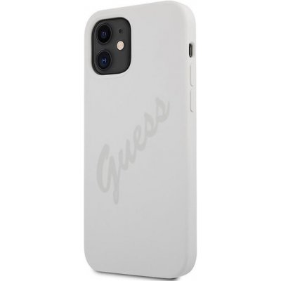 Pouzdro Guess gumené Apple iPhone 12 Mini biele – Zboží Mobilmania