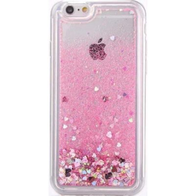 Pouzdro Heart liquid glitter hard Apple iPhone 6 Plus/6S Plus růžové – Zbozi.Blesk.cz