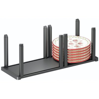 In-Design Držák Stripes na talíře 160x470x180 mm antracitový – Zboží Dáma