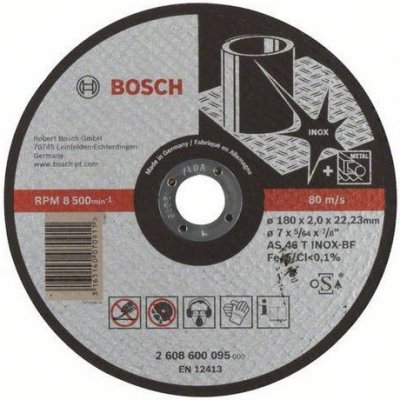 Bosch - Řezný kotouč rovný Expert for Inox AS 46 T INOX BF, 180 mm, 2,0 mm, 25 BAL – Zboží Mobilmania