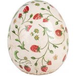 Dekorativní keramické vajíčko WILD STRAWBERRIES Clayre & Eef 6CE1919L – Hledejceny.cz