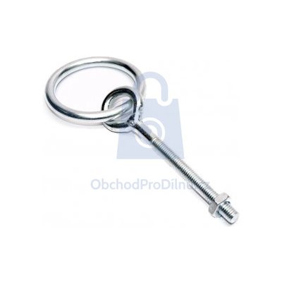 Oko se závitem a kroužkem, pozinkované M12 x 125 mm - hobby balení, balení 1 ks – Sleviste.cz