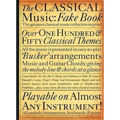 The Classical Music Fake Book noty melodická linka s akordovými značkami