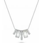 Brilio Silver Půvabný stříbrný náhrdelník se zirkony a perletí NCL170W – Sleviste.cz