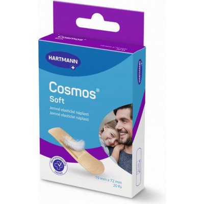 Cosmos jemná náplast soft 20 ks 19 x 72 mm – Zboží Mobilmania