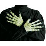 Zelené latexové ruce čarodějnice na rukavicích – Sleviste.cz