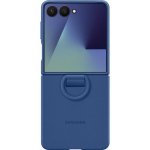 Samsung Z Flip7 Silikonový kryt s držákem na prst modrý EF-PF766TNEGWW – Zboží Živě