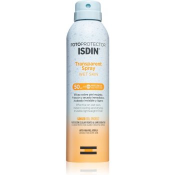 ISDIN Transparent Spray Wet Skin opalovací spray SPF50 250 ml