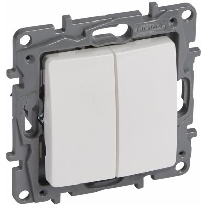 Legrand NILOÉ 764508 č.1/0 dvojnásobnýbílá – Hledejceny.cz