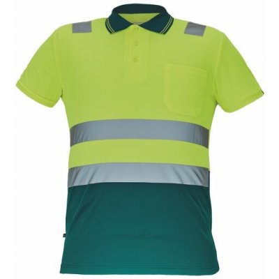 Cerva polokošile CADIZ HV žlutá/zelená 4XL – Zboží Dáma
