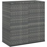 zahrada-XL box PE ratan 100 x 49 x 103,5 cm šedý – Hledejceny.cz